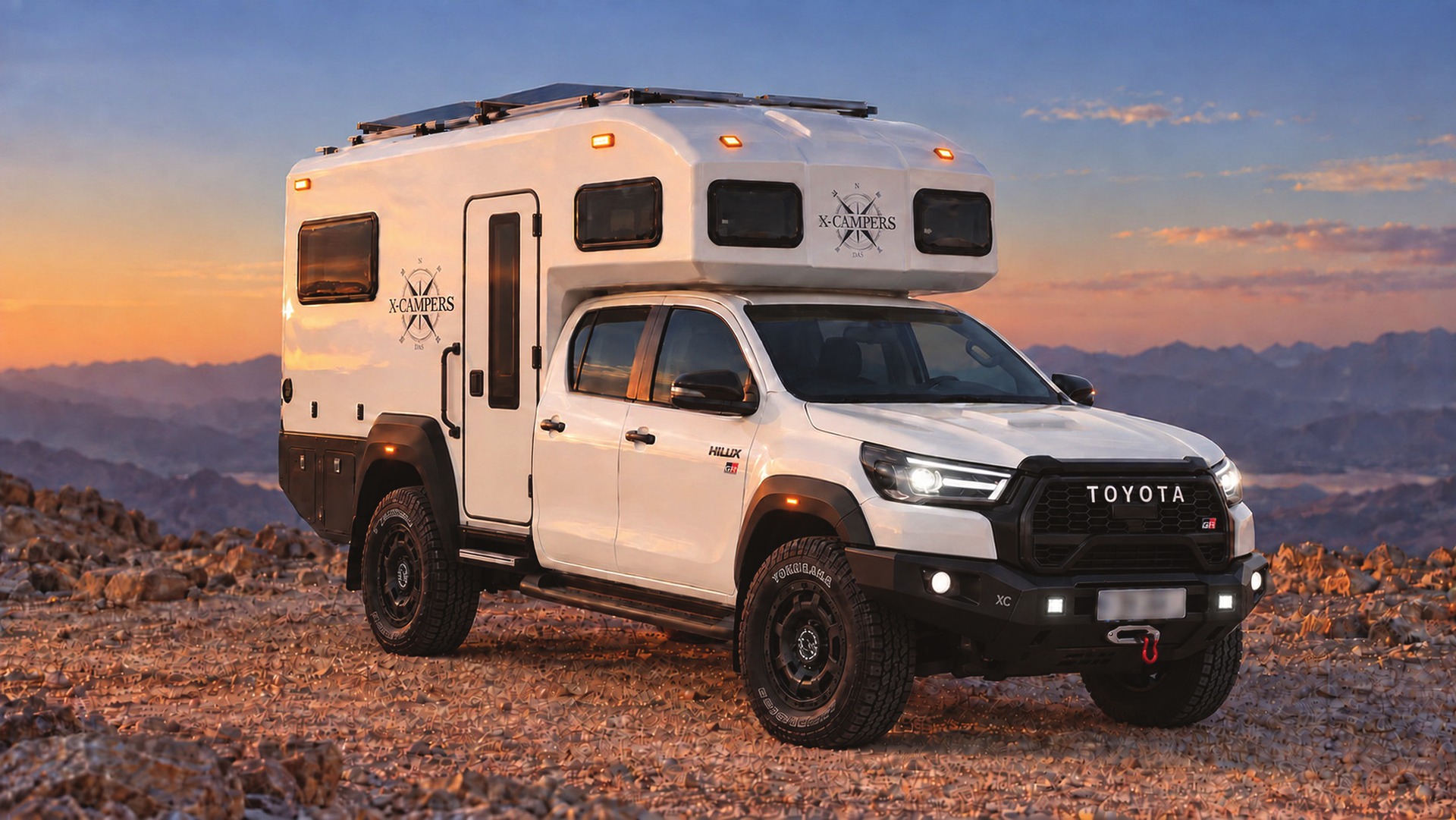XC Nomad pickup camper illustration from the X Campers brochure
